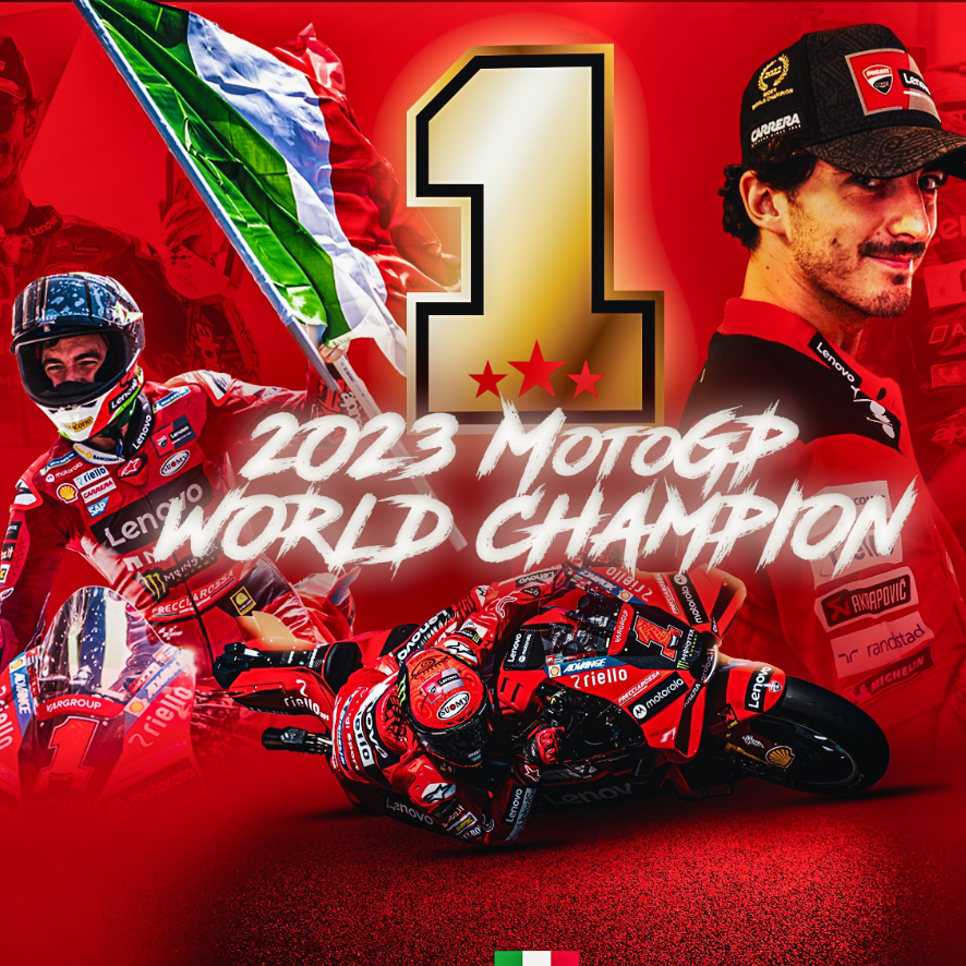 Francesco Bagnaia and Ducati 2023 MotoGP World Champions